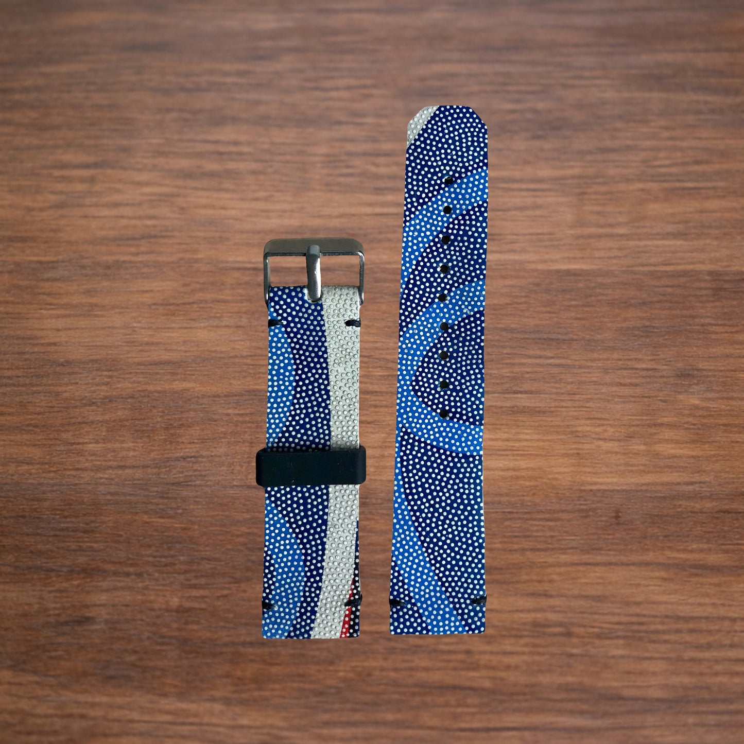 Bracelet montre ballon de rugby - Bleu constellation