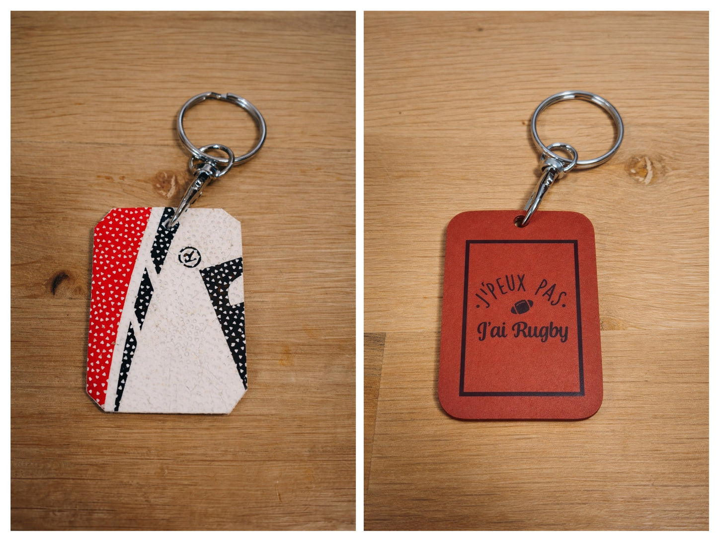 Porte-clé rugby "j'peux pas"