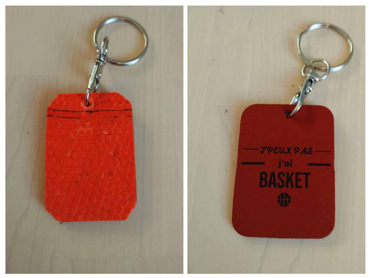 Porte-clé basket "j'peux pas"