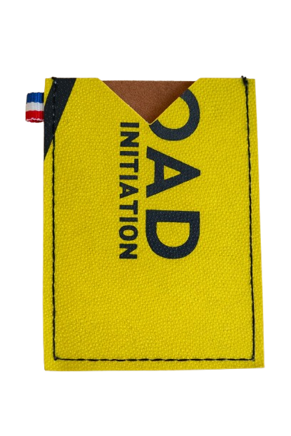 Porte-CB en ballon de rugby recyclé OFFLOAD jaune