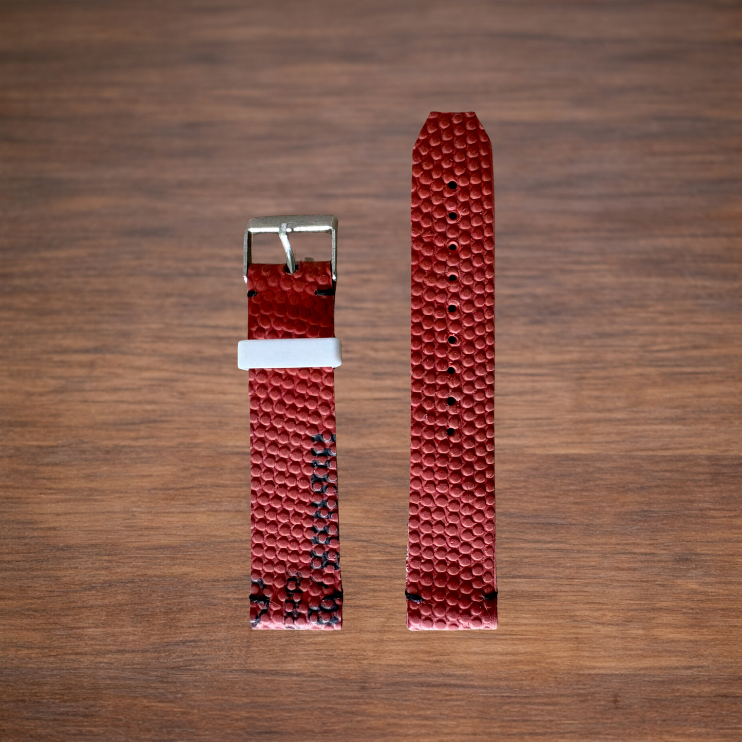 Bracelet de montre en ballon de basket recyclé - uni