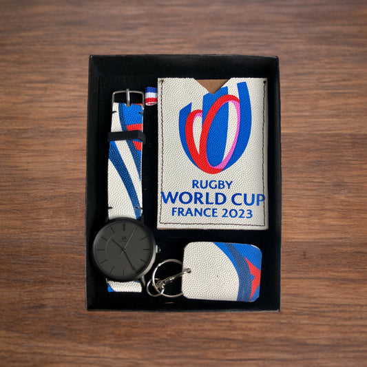Coffret  en ballon de Rugby upcyclé WORLD CUP 2023