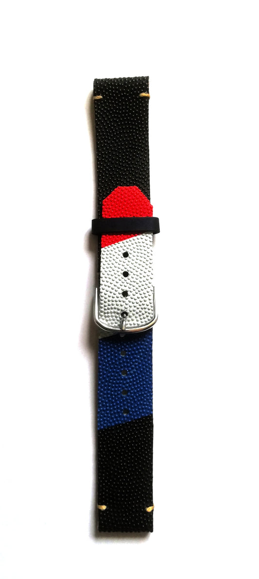 Bracelet montre ballon de rugby 18mm (JO Paris 2024)