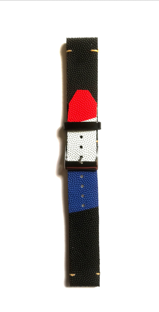 Bracelet montre ballon de rugby 20mm JO Paris 2024