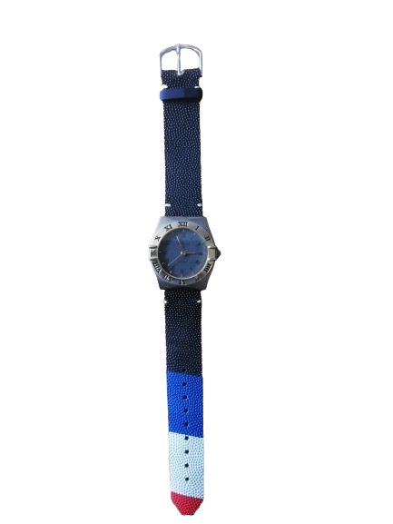 Montre AUTOMATIQUE avec bracelet en ballon de rugby