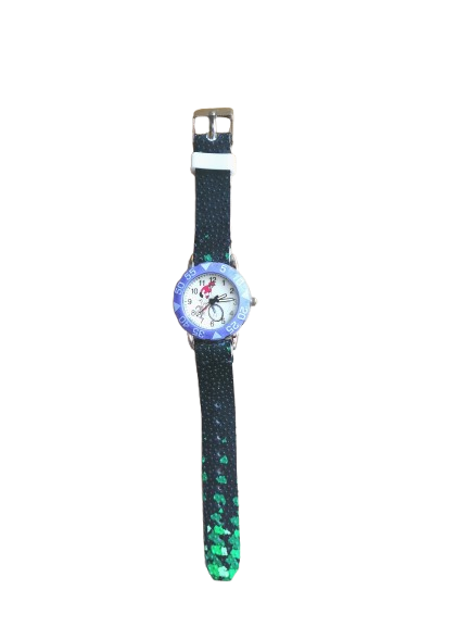 Montre enfant avec bracelet en ballon de Rugby