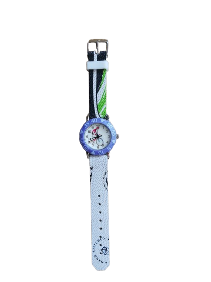 Montre enfant avec bracelet en ballon de Rugby