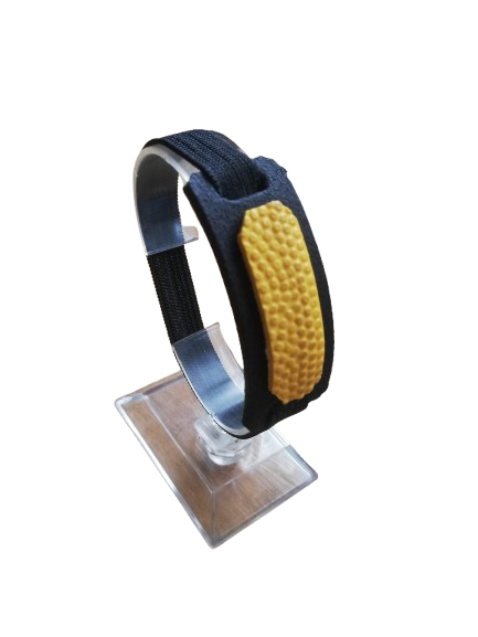 Bracelet Ballon basket recyclé jaune