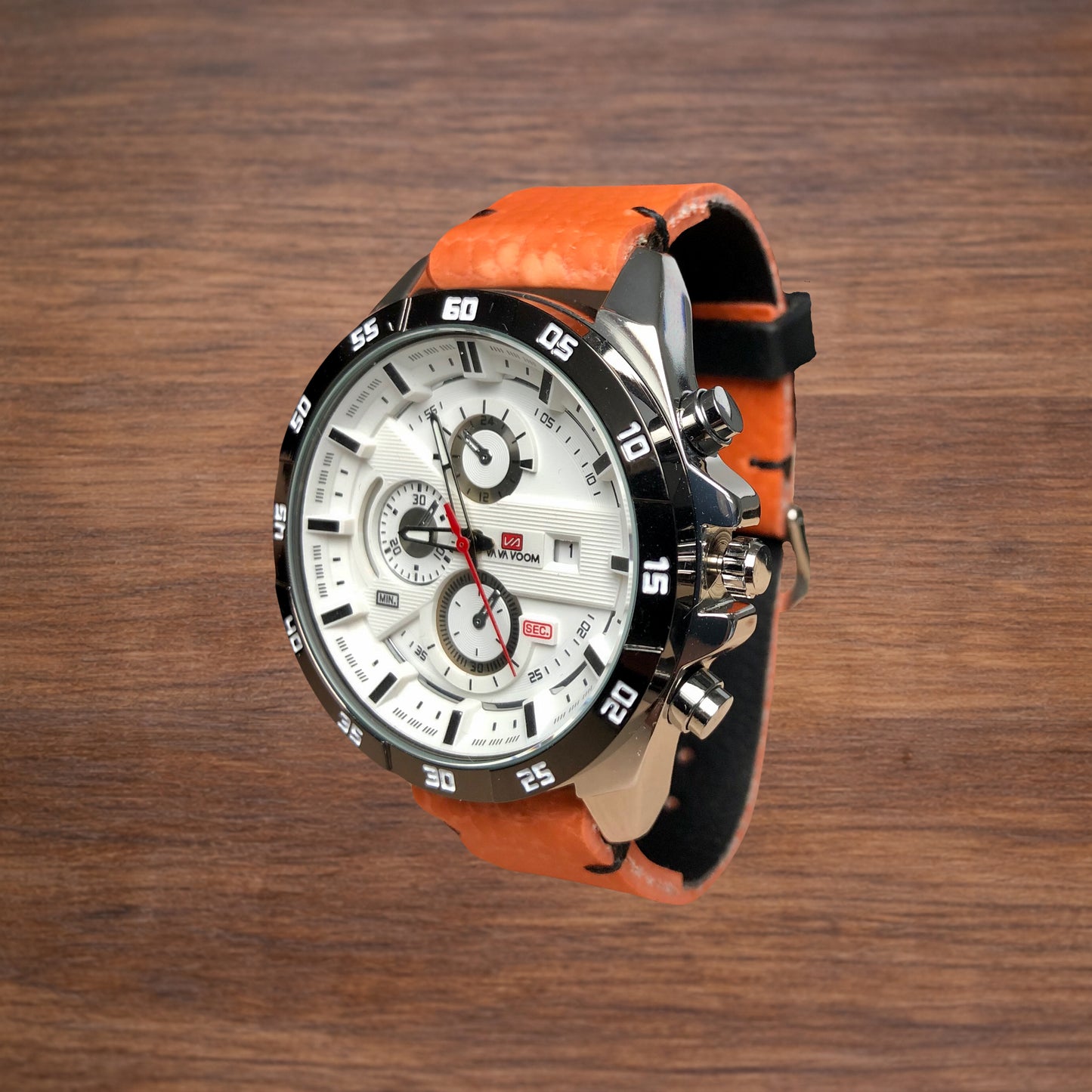 Montre Ballon de Basket recyclé orange
