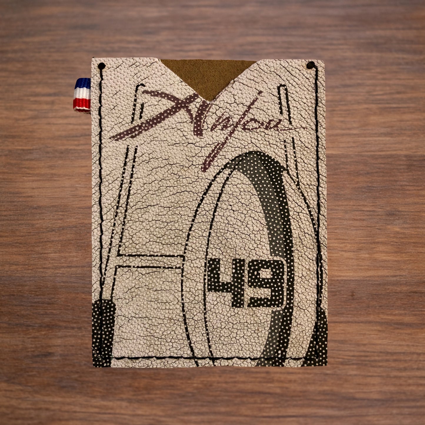 Porte-CB en ballon de rugby recyclé Anjou 49
