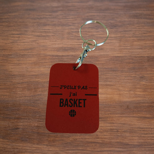Porte-clé basket "j'peux pas"