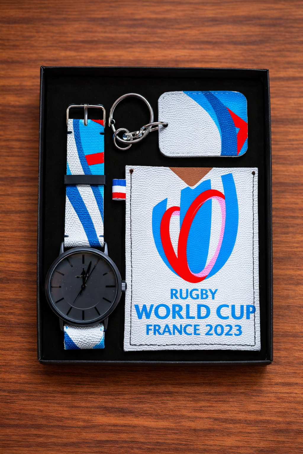 Coffret  en ballon de Rugby upcyclé WORLD CUP 2023