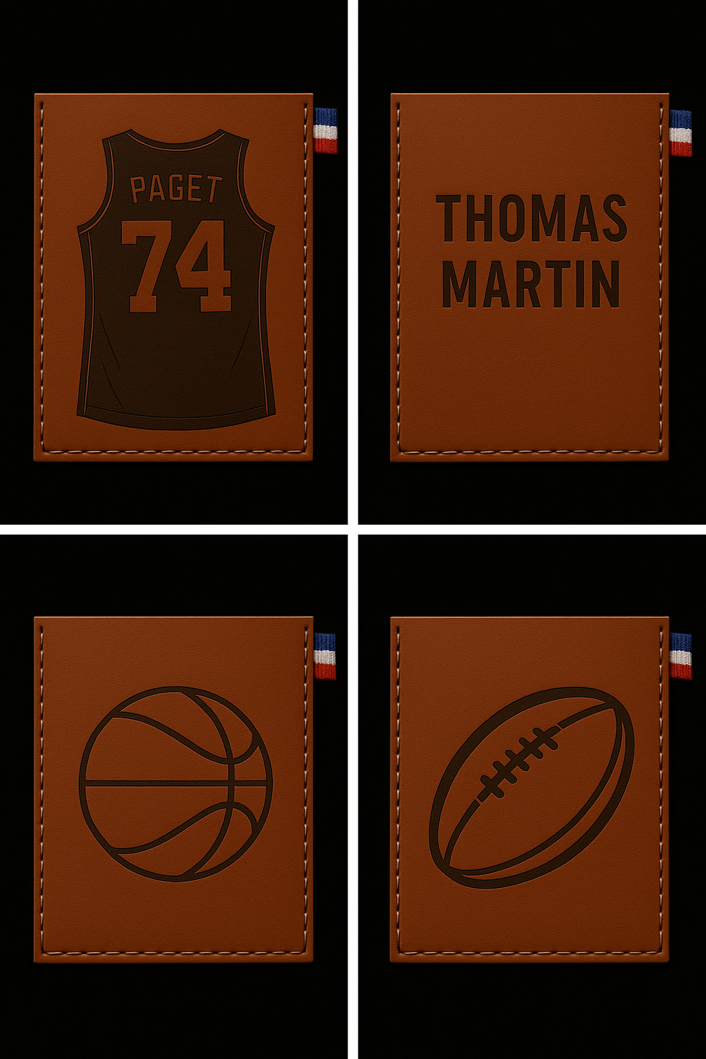 Porte-CB en ballon de basket recyclé MOLTEN personnalisé