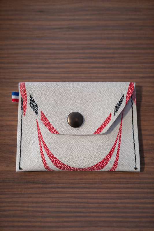 Pochette Porte-monnaie en ballon de Rugby recyclé