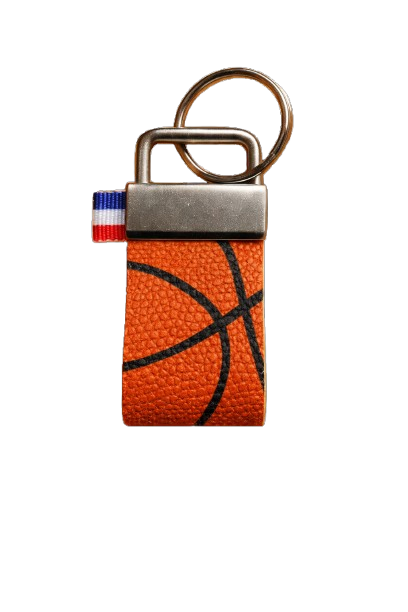 Porte-clé Ballon de basket recyclé
