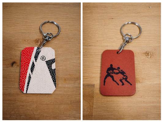 Porte-clé rugby "contact"